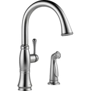 ​DELTA 21916-SSTwo Handle Kitchen Faucet with Side Sprayer Brilliance Stainless 