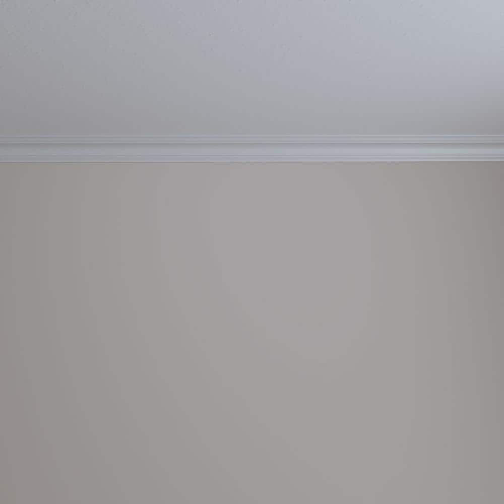 Primed White Polyurethane Traditional Crown Moulding Sample