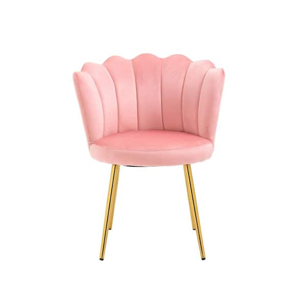 metal pink chair