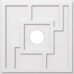 1 in. P X 9 in. C X 26 in. OD X 5 in. ID Knox Architectural Grade PVC Contemporary Ceiling Medallion