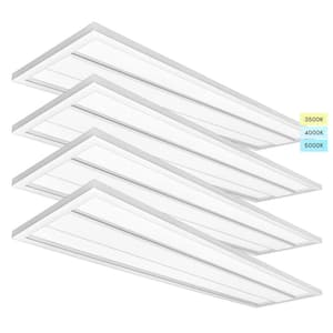 1 ft. x 4 ft. 2750/3300/3850 Lumens Integrated LED Panel-Light 3 Color Options 3500K/4000K/5000K Dimmable (4-Pack)