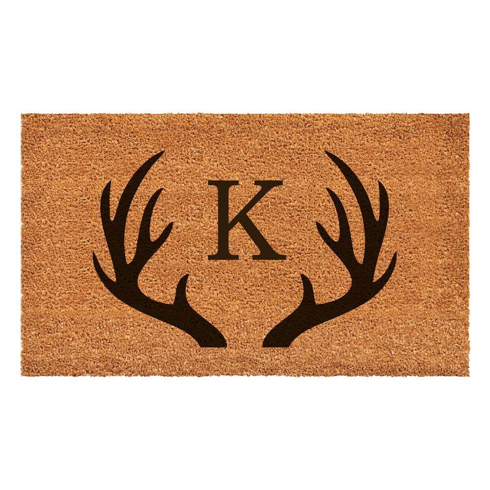 "Antler Monogram Doormat, 36"" x 72"" (Letter K)" price history on PriceWatchPro