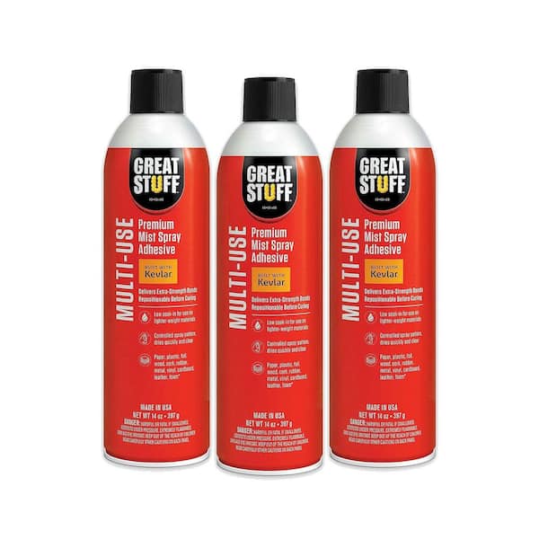 GREAT STUFF Multi-Use Adhesive - 14oz - Aerosol - 3PK