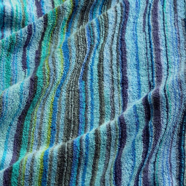 Rhythm Blue Striped Cotton Wash Cloth
