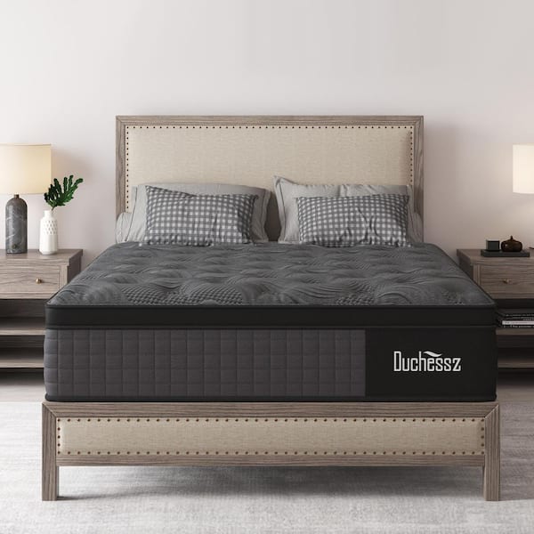 Duchessz King Medium Firm Hybrid 10 in. Euro Top Support and Bed-in-a-Box Mattress
