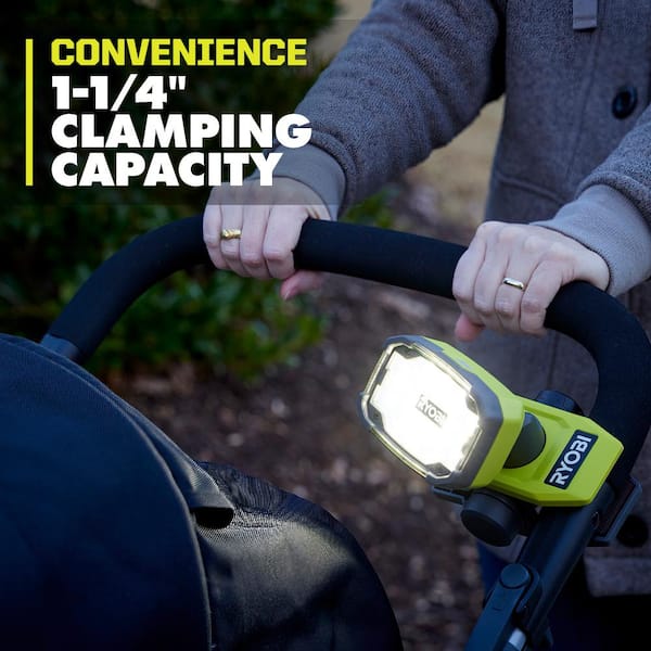RYOBI USB Lithium Magnetic Clamp Light Kit w/ 2.0 Ah Battery