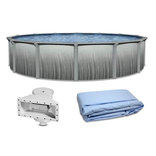 Martinique 18 ft. Round 52 in. Deep Above Ground Pool with 7 in. Top Seats Pool and Liner Only