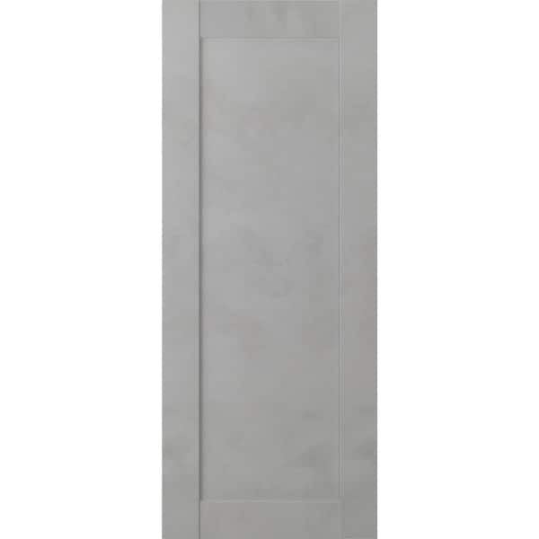 Belldinni Vona 07 32 in. W x 80 in. H x 1-3/4 in. D 1-Panel Solid Core Light Urban Wood Interior Door Slab
