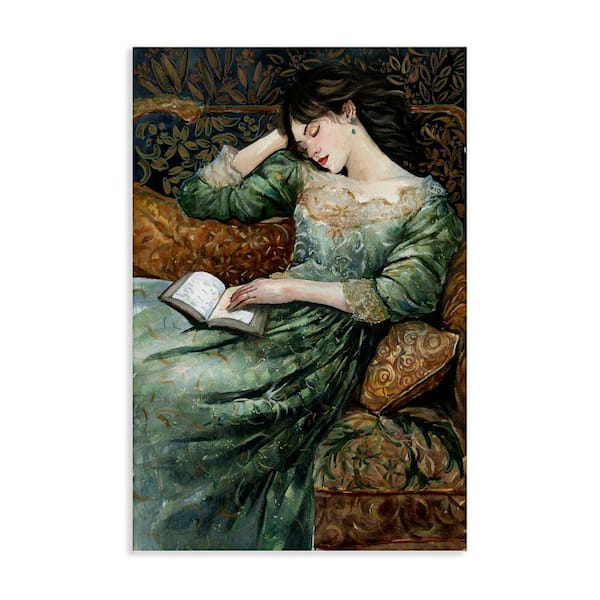 Woman in Ornate Gown by Cloverfield & Co. Unframed People Graphic Art Print 30 in. x 20 in.