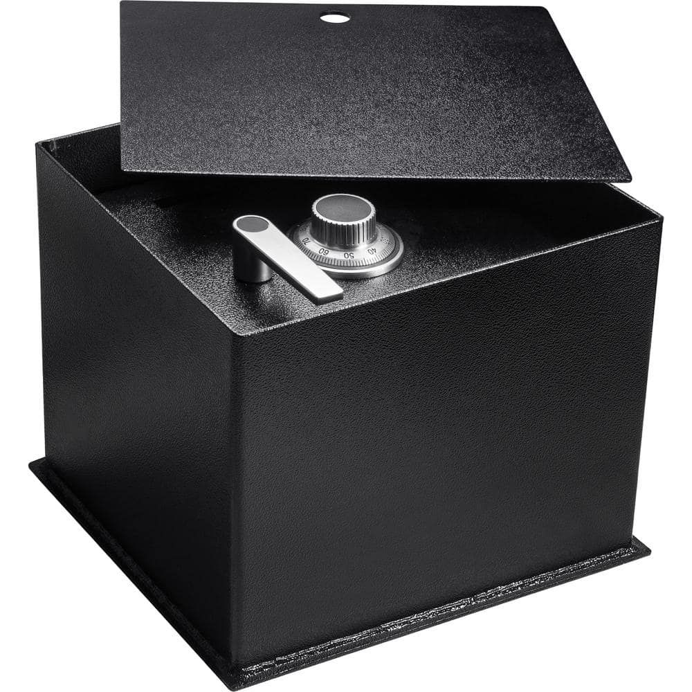 Barska Black Steel Combination Lock Floor Safe with Protective Mat