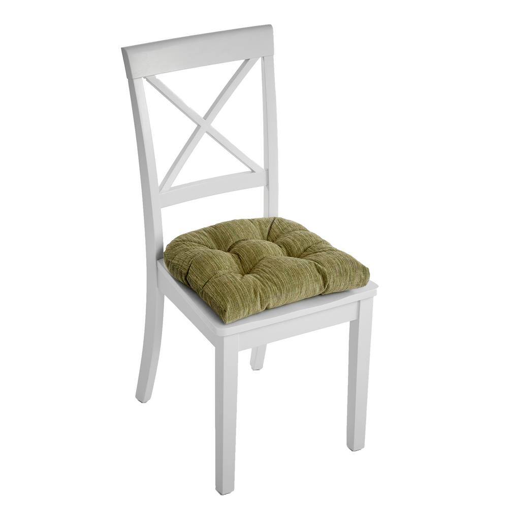 Jade Chenille Non-Slip 17" x 17" Dining Chair Cushions, Set of 2