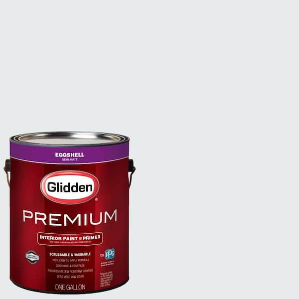 Glidden Premium 1 gal. #HDGCN43 Dove White Eggshell Interior Paint