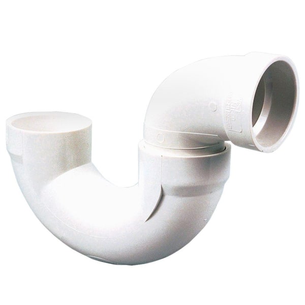 NIBCO 4 in. PVC DWV Hub x Hub Solvent Weld P-Trap