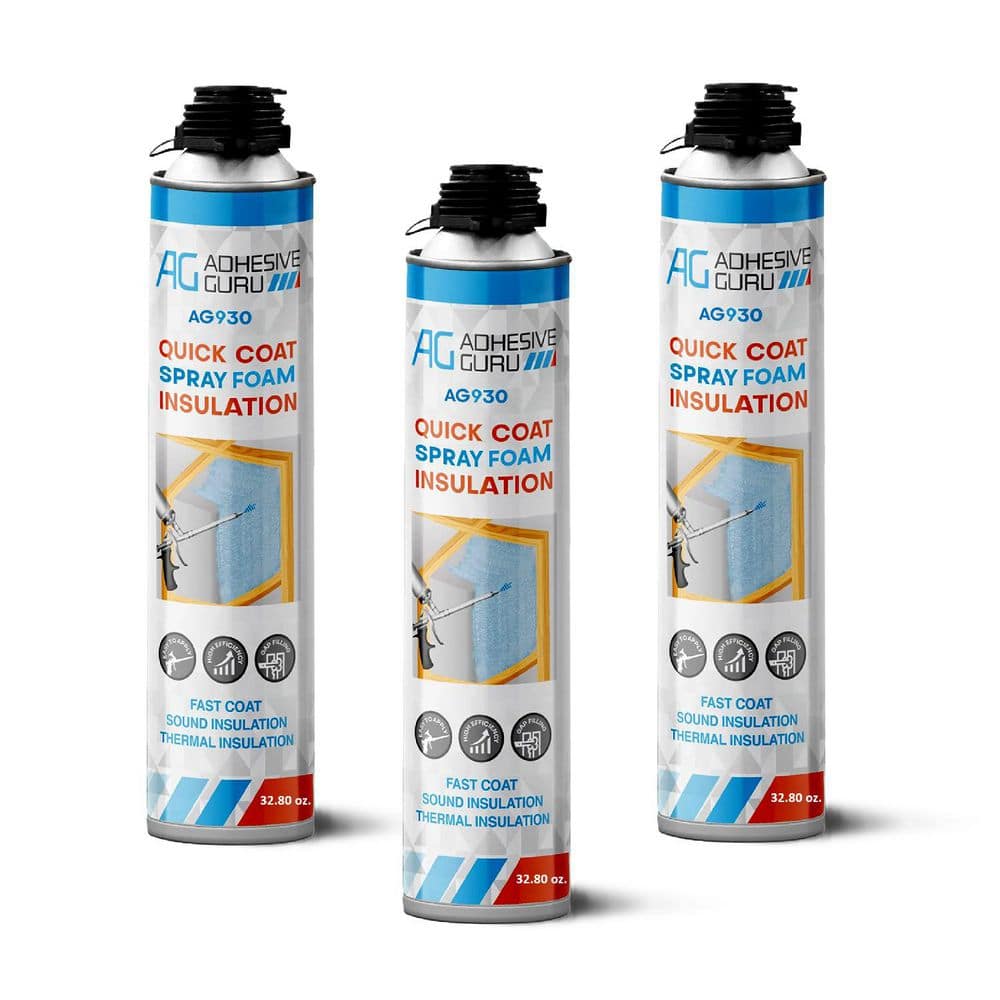AG930 32.8 oz. Insulation Spray Foam Sealant, Thermal and Sound Insulation,