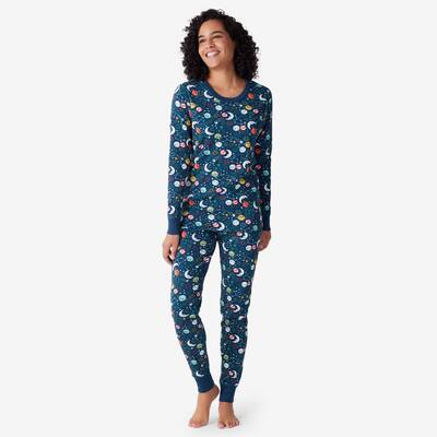 The Company Store Company Organic Cotton Matching Family Pajamas Kid's  Unisex 14/16 Dino Navy Multi Pajama Set 68079E-14/16-NVYMUL - The Home Depot