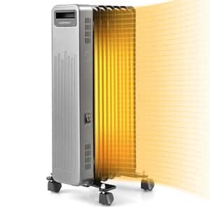1500-Watt Oil-Filled Radiator Heater Portable Electric Space Heater 3 Heat Settings