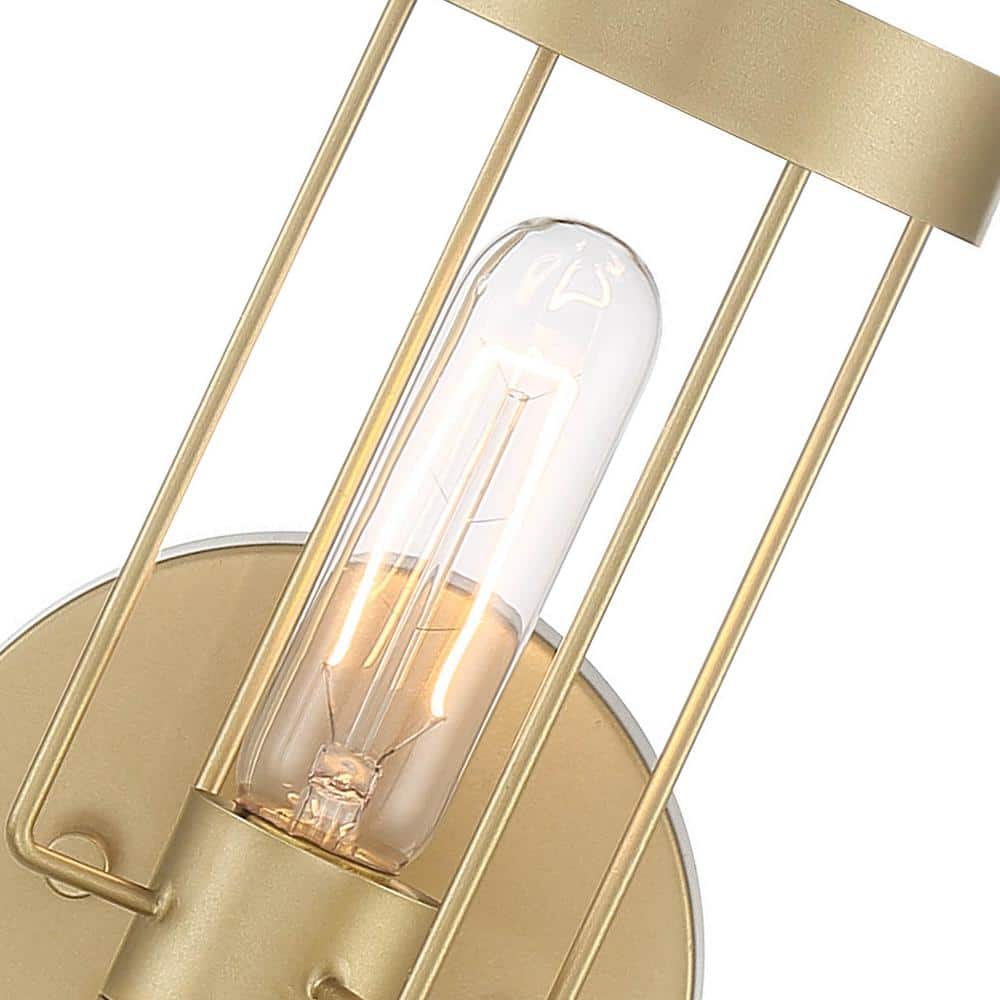 Tafo Golden Mist 5.5" Industrial Outdoor Wall Sconce