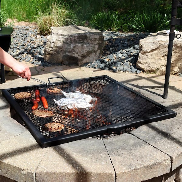 Square Fire Pit Cooking Grill Grate, Fire Pit Cooking Grate Diy