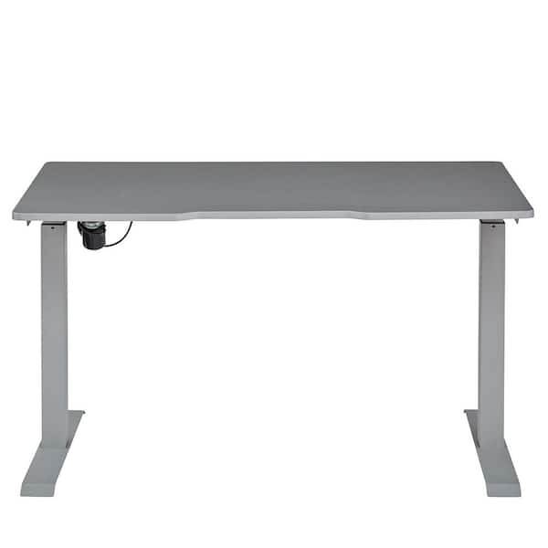 Nyhus 47 in. Grey Rectangular Modern Style Electric Sit Standing Desk with Adjustable Height