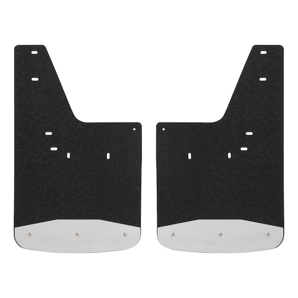Luverne Rear 12" x 20" Textured Rubber Mud Guards, Select Dodge, Ram 1500, 2500