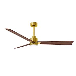 Alessandra 56 in. Integrated LED Indoor/Outdoor Brass Ceiling Fan with Remote Control Included