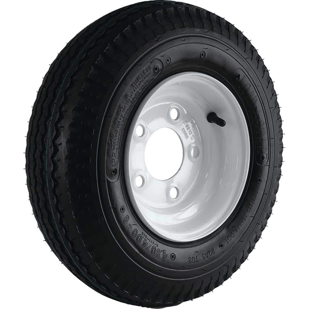 LOADSTAR 480-8 K371 590 lb. Load Capacity White in. Bias Tire and Wheel  Assembly 30020 The Home Depot