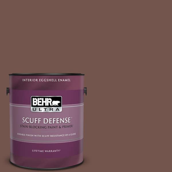 BEHR ULTRA 1 gal. Home Decorators Collection #HDC-CL-12 Terrace Brown Extra Durable Eggshell Enamel Interior Paint & Primer