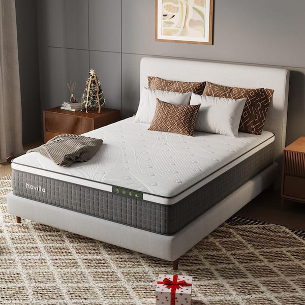 12 in. Medium Hybrid Memory Foam and Innerspring Mattress Tight Top Queen Size Mattress