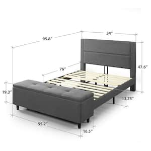 Wanda Platform Full Bed with Storage Footboard
