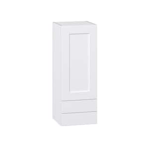 Wallace Painted 15 in. W x 40 in. H x 14 in. D Warm White Shaker Assembled Wall Kitchen Cabinet with 2-Drawers