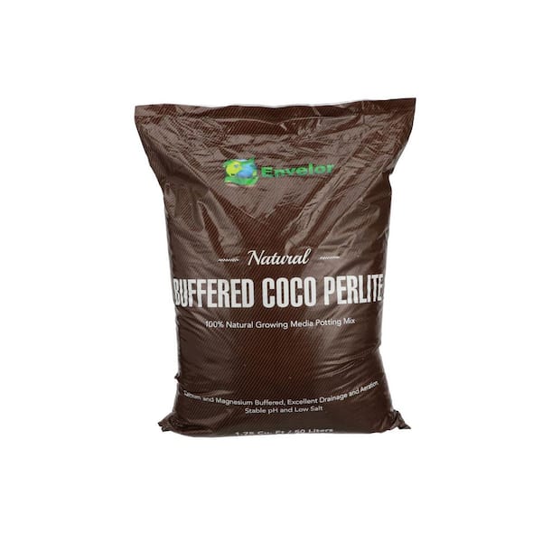 Envelor 1.75 cu. ft. Brown Fluffed Coco Perlite Potting Soil Mix