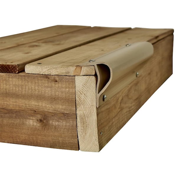 3 in. x 8 in. x 24 ft. Slant "p" Profile, Beige