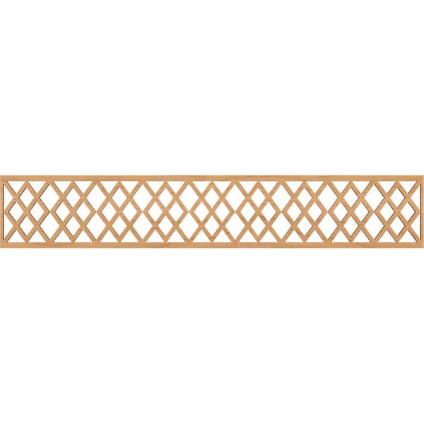 Ekena Millwork Hadley Fretwork 0.25 in. D x 46.625 in. W x 8 in. L Maple Wood Panel Moulding