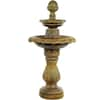 Athens Stonecasting 2 Tier Acorn Leaf Fountain 04-914213TR - The Home Depot