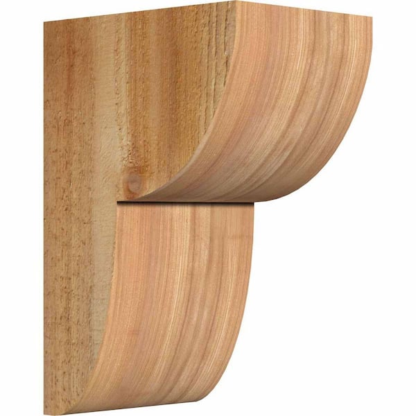 Ekena Millwork 6 in. x 8 in. x 12 in. Western Red Cedar Crestline Rough Sawn Corbel