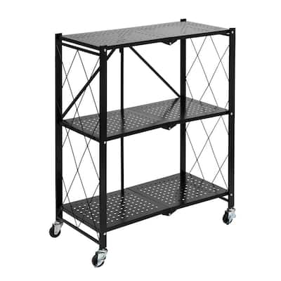 Suncast Commercial 3-Shelf Plastic Wheeled Service Cart RC2040 - The Home  Depot