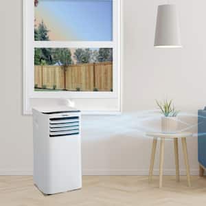 7,000 BTU Portable Air Conditioner Cools 300 Sq. Ft. with Dehumidifier and Fan in White