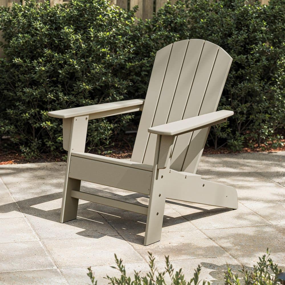 POLYWOOD Seabrook Adirondack Chair in Sand OSA20-SA