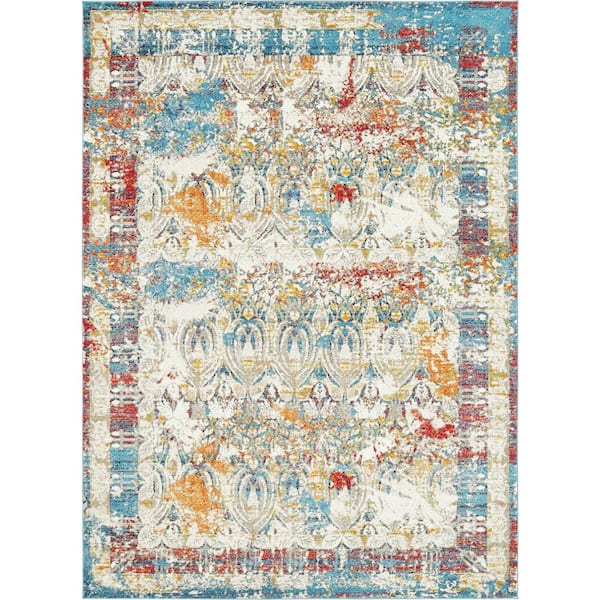 Unique Loom Rosso Vivaldi Multi 9' 0 x 12' 0 Area Rug