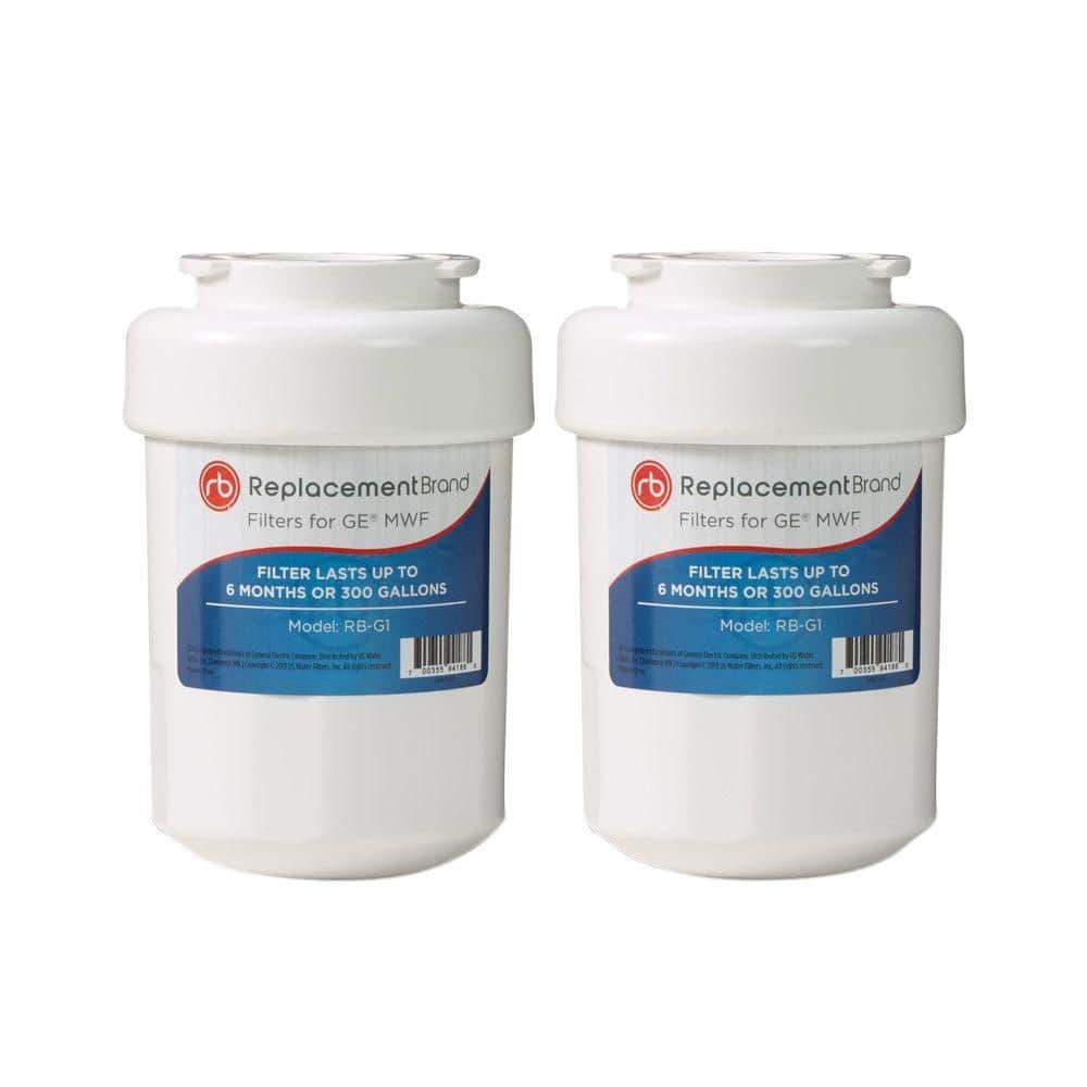 ReplacementBrand Refrigerator Water Filter Comparable to GE MWF (2-Pack) -  RB_G1_2_PACK