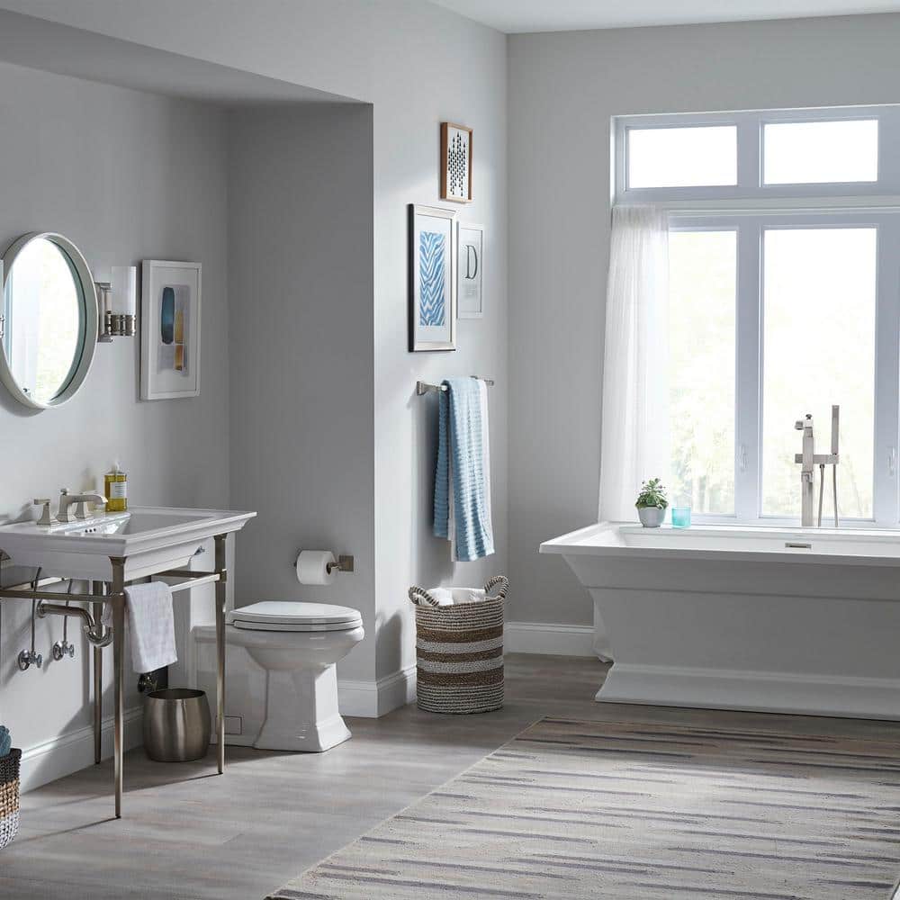 Polished Chrome Freestanding Tub Filler with Hand Shower