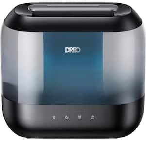 1 Gal. Top Fill Cool Mist Humidifier with Oil Diffuser and Nightlight Ultrasonic Humidifiers for Home, Rooms in Black