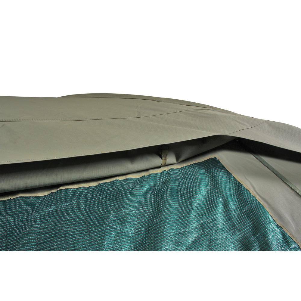Green Canvas 6-Person Dome Camping Tent with Carry Bag