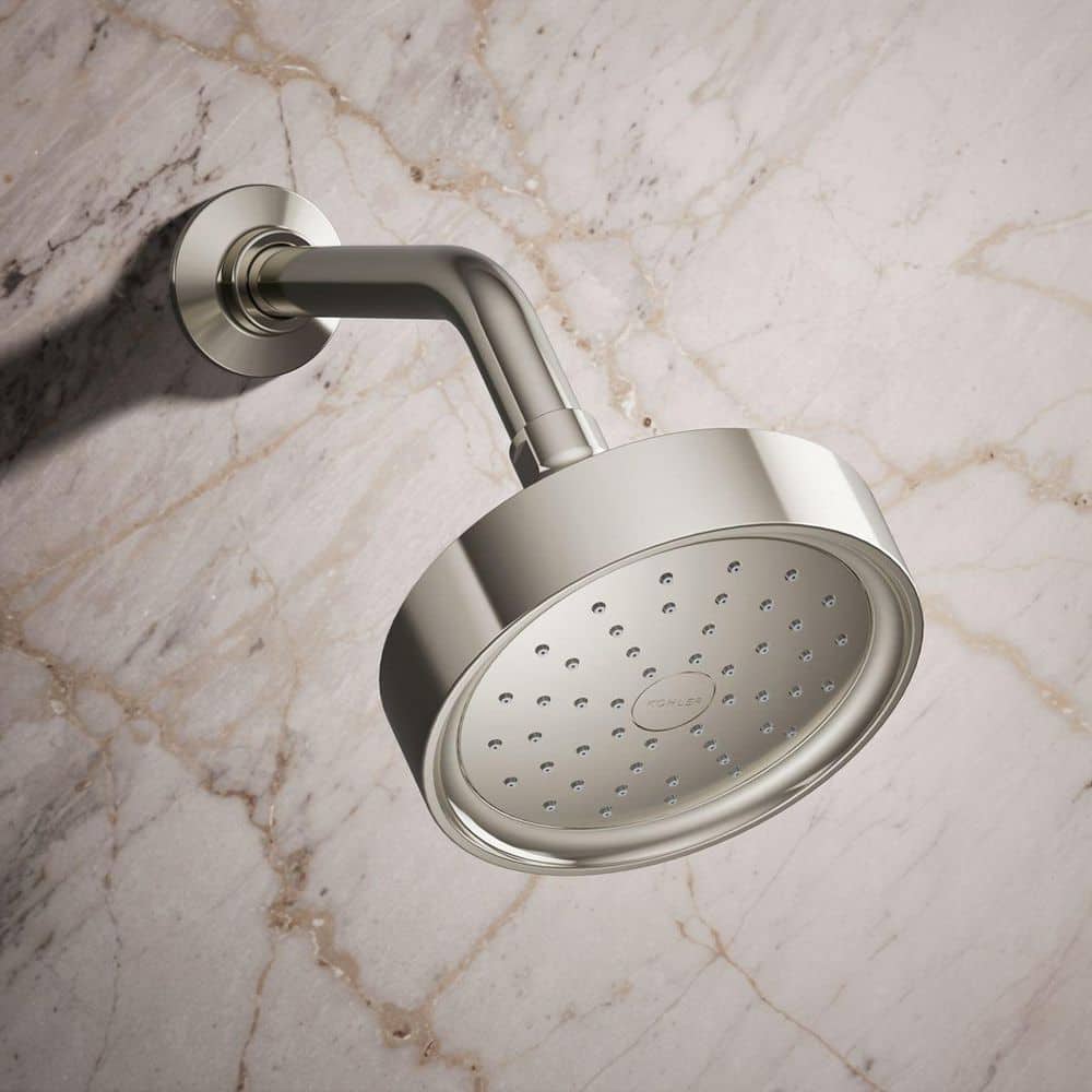 Polished Nickel Single-Function Wall Mounted Showerhead