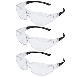 Safe Handler Yellow, Crystal Clear Lens Color Temple Safety Glasses,  (72-Pairs) BLSH-ESCR-CLLCT-SG4Y-72 - The Home Depot