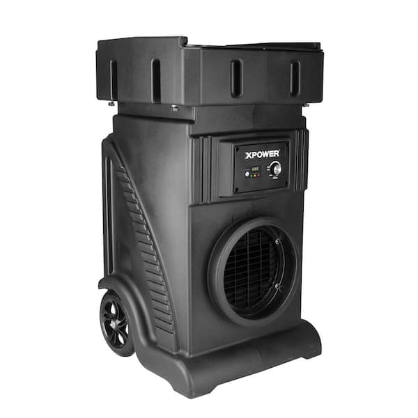 1,400 sq. ft. HEPA True Commercial Air Purifier in Blacks w/Dual UV-C Lights, Air Quality Sensor & 4-Stage Filter System