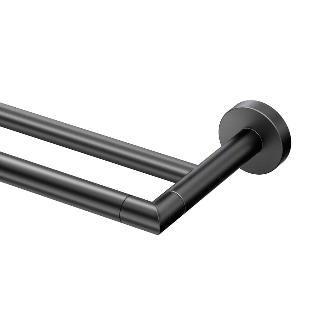 Design House 582759-MB Kelton Double Towel Bar Matte Black