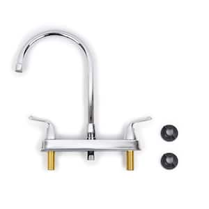 High-Arc 2-Handle Standard Kitchen Faucet in Chrome