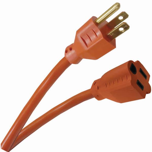 HDX 50 ft. 16/3 Light Duty Indoor/Outdoor Extension Cord, Orange