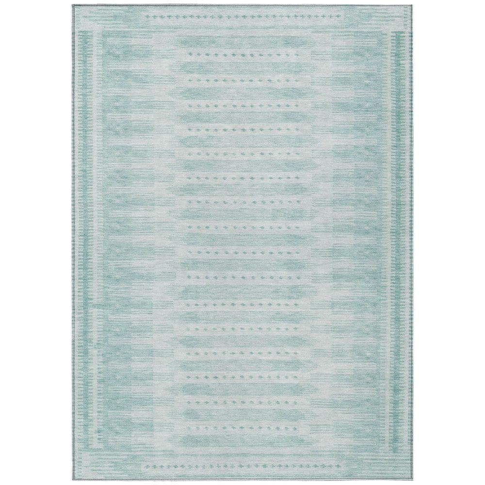 Chantille Machine Washable Indoor/Outdoor Abstract ACN1917 Turquoise 3 ft. x 4 ft. Area Rug price history on PriceWatchPro